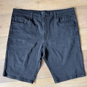 Steve’s Jeans Stylish Black Denim Men's Jean Shorts